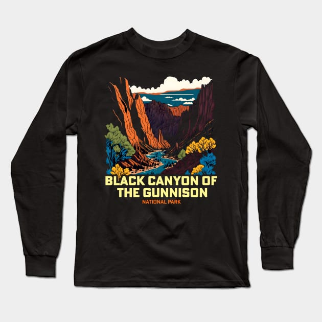 Black Canyon of the Gunnison National Park (Colorado) Long Sleeve T-Shirt by T-shirt US